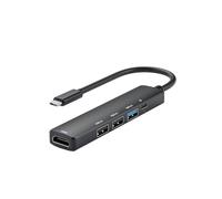 Hub USB C 5 en 1 avec HDMI 4K, adaptateur PD 100 W à charge rapide de type C, convertisseur USB C multi-ports compatible avec Windows, MacOS, système Linux; prend en charge MacBook Air/Pro/M1/M2