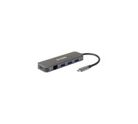 Hub USB-C 5-en-1 - D-Link - DUB-2334 - 3 Ports USB 3.2 - Gigabit Ethernet - Auto-alimenté