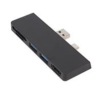 Hub USB C 5 en 2 pour Pro 7, Station d'accueil USB C avec Interface multimédia 4K HD, Deux Ports USB3.0, Lecteur de Carte mémoire, Conception compacte en Alliage d'aluminium pour (Noire)