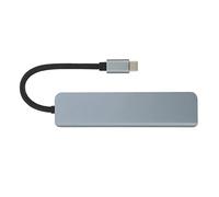 Hub USB-C 6 en 1, Adaptateur multiports USB-C avec HDMI 4K, USB 3.0, USB 2.0, Charge PD, Lecteur de Cartes SD et TF, Station d’Accueil en Alliage d’Aluminium pour Ordinateurs