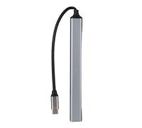 Hub USB C 7 en 1 1 USB 3.0 6 Ports USB 2.0 5 Gbps Plug and d'accueil USB C pour Souris claviers Ordinateur Portable Voyage d'affaires en Alliage d'aluminium léger Portable