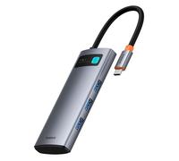 Baseus USB C HUB double HDMI 8K 4K adaptateur 10 en 1 USB 3.2 10Gbps séparateur avec RJ45 SD TF Type C PD 100W pour MacBook Pro Air HUB 7-in-1 4K HDMI SD TF