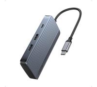 Hub Usb-C 7-En-1, Double Écran Usb-C, Affichage Hdmi Dual 4K, Power Delivery 100 W, Transfert De Données 10 Gb/S, Ports Usb Pour Macbook Air/Pro, Dell Xps, Ipad Pro, Et D'Autres[Z670]