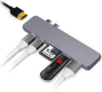 Hub USB C 7 en 1 pour Macbook Pro ¿ USB-C de Type Double ¿ Thunderbolt 3 5K 60HZ - Adaptateur