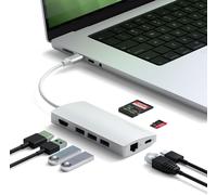 Hub Usb C 8 En 1 Multiport V2 Avec Hdmi 4K, Charge Pd Jusqu'À 115W, 3 Ports Données Usb-A, Ethernet, Lecteurs Carte Sd/Microsd, Pour Laptops, Macbook Pro/Air, Ipad, Iphone Et Windo[ZHB0207]