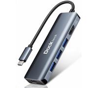 Hub Usb C 8 K Hdmi,Station D'Accueil 5 En 1 Usb C,Adaptateur Multiport Usb-C Avec 8K 30Hz/4K 120Hz/4K 60Hz Hdmi,100 W Pd,3 Ports Usb 3.0 Pour Macbook Pro/Air,Ipad Pro/Air,Steam Deck¿Surface Pro