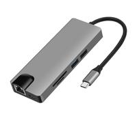 Hub USB C 9 en 1 avec USB 3.0, HDMI, RJ45, lecteur de carte SD/TF, 100 W PD, VGA