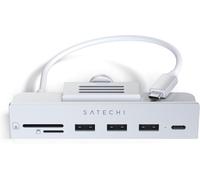 Hub Usb C À Pince Pour Imac Avec Usb-C Données, 3X Usb-A 3.0, Lecteurs Micro/Sd Pour Apple Studio Display Et Imac M1 2021, 24 Pouces, Incompatible Imac 2020 Et Modèles Antérieurs - Argent[Z1132]