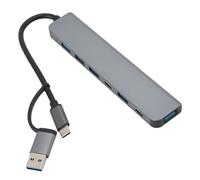 Hub USB C, Adaptateur 7 en 1 Type C vers 5xUSB + 2xType C, Répartiteur USB C pour Téléphones, Ordinateurs, Tablettes, Ordinateurs Portables