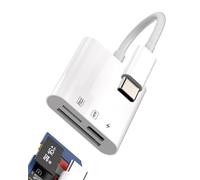 Hub USB C Adaptateur Multiport pour Apple pour iPhone 15 Pro Max Plus pour iPad Air Mini Chargeur Type C Lecteur de Carte SD TF Micro Mémoire Caméra Clé USB Dongle Compatible avec Samsung Macbook