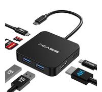 Hub USB C, Adaptateur Multiport USB C 7 en 1 vers HDMI, 4K HDMI,100W PD Charge, 2 USB-A 3.0, 1 USB-C 3.0, Lecteur de Cartes SD/TF, pour MacBook Air, Laptop,périphériques USB C et Les Dongle USB C