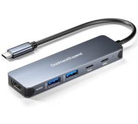 Hub USB-C, adaptateur USB C vers USB DockteckExpand (5 en 1) avec HDMI 4K, alimentation 100 W, port de données USB-C 5 Gbit/s et 2 ports de données USB-A 5 Gbit/s pour MacBook Pro/Air, iPad Pro/Air