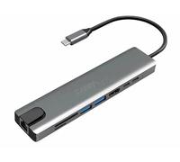 Hub USB-C avec 2 ports USB 3.0 / USB-C / HDMI / lecteur de cartes