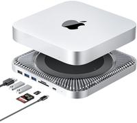 Hub Usb-C Avec Boîtier De Disque Dur Pour Mac Mini M1,Station D'Accueil De Type C Avec Fente Ssd Sata/Hdd,Double Port Usb 3.0/2.0,Lecteurs De Cartes Tf/Sd,Compatible Avec Mac Mini 2018/2020