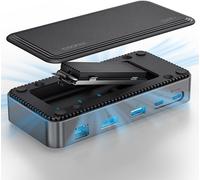 Hub Usb-C Avec Boîtier Pour Ssd M.2 Nvme Et Sata,Docking Station M.2 10Gbit/S Avec Hdmi2.0,Ethernet 1000M,Pd 100W,Lecteur Tf/Sd,Station D'Accueil Nvme Pour Laptop Macbook Air/Pro