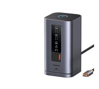 Hub USB C avec Double HDMI 4K60Hz, Adaptateur USB 32 RJ45, Lecteur de Carte SD TF, Station d'accueil PD 100W pour appareils compatibles(11-in-1 HDMI DP)