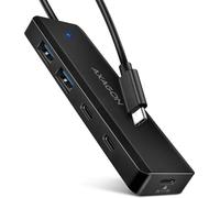 Hub USB-C Axagon HUE-C2C - 2x USB-A + 2x USB-C 0.19m (Noir)