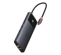 Hub USB-C - BASEUS - Metal Gleam Series II - 2×HDMI - 3×USB - RJ45, SD/TF