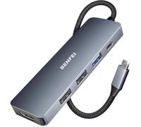 Hub USB C - BENFEI - HDMI 4K - 3 Ports USB - 100W Alimenté - Design Tissé
