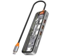 Hub USB-C - CANYON - DS-13 - 7 en 1 - 4K - Gris