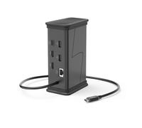 Hama Hub USB-C Connect2Office – 9 ports, 2x HDMI, USB-A, USB-C, LAN – Noir