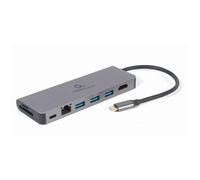 Hub USB-C GEMBIRD A-CM-COMBO5-05 5 en 1 Argenté 100 W