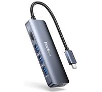 Hub USB C HDMI 4K 60Hz, Adaptateur USB C avec 100W Power Delivery, 3 Ports de données USB 3.0, HDMI, Dockteck 5 in 1 USB-C Hub pour MacBook Pro/Air, iPad Pro/Air/Mini 6, Surface Pro 7/8/9