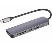 Hub USB-C HDMI 4K / Power Delivery / USB-A 3.2 / USB-A 2.0 / MicroSD-SD