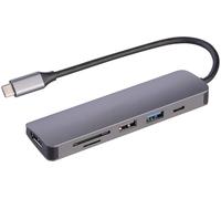 Hub USB-C HDMI 4K / Power Delivery/USB-A 3.2 / USB-A 2.0 / MicroSD-SD [Callstel]