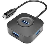 Hub Usb C, Hub Usb 3.0 De 4 Puertos Con Transferencia De Datos De 5 Gbps, Divisor Usb C Para Macbook Tipo C, Mac Pro, Imac, Surface, Xps, Unidad Flash, Hdd Móvil[Z340]