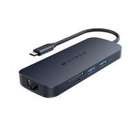 Hub USB C Hyper 8 en 1 Ecosmart Génération 2 140 W Bleu et Argent