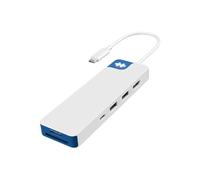 Hub USB-C Hyper Hyperdrive Flex8 Blanc et Bleu