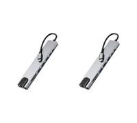 Hub USB C LYEAA 8-en-1 avec USB 3.0 5 Gbit/s, 4K et PD 100 W pour Accessoires PC Hubs USB