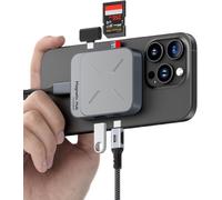 Hub Usb-C Magnétique Avec Magsafe Pour Iphone 16/15 Pro Max, Station D`Accueil 6-En-1 Type-C Avec Lecteur De Cartes Sd4.0/Micro Sd4.0, 100W Pd, Usb-C 10Gbps, Aux(Tc100S)[Z1189]