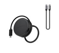 Hub USB-C Magnétique OntheGo 7-en-1 avec 100W PD, HDMI 4K/60Hz, Ethernet et Câble 25CM USB-C vers USB-C USB4 100W, 40Gbps, 8K@60Hz