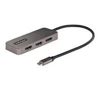 Startech.com 3-port usb-c mst hub, usb type-c to 3x hdmi multi-monitor