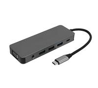 Hub USB C Multifonction 11 en avec Station De Chargement PD 4K pour Ordinateur Portable Idéal Bureau Réunion Connectique Complète 100W RJ45 VGA USB 3.0