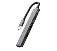 Hub USB C multifonctionnel 4 en 1 Adaptateur convertisseur Type-C vers PD USB2.0 USB3.0 Extension de charge OTG Gadget
