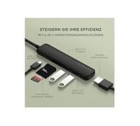 6-in-1 usb-c multiport adapter black