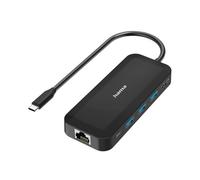 Hub USB-C, multiport, 6 ports, 3x USB-A, USB-C, HDMI?, LAN/Ether.