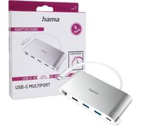 Hama 00200111 hub & concentrateur USB 3.2 Gen 1 (3.1 Gen 1) Type-C 5000 Mbit/s Argent, Blanc