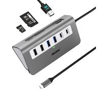 Hub USB C multiport adaptateur 9 en 1 pour ordinateur portable Station d'accueil USB C 3.0 avec HDMI 4K, USB 3.0, 100 WPD, SD/TF Thunderbolt 3 USB C Dock pour MacBook Pro/Air, HP et autres ordinateurs