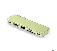 Hub USB-C Multiport pour MacBook Neo HDMI 4K avec Double Connecteur Satechi Vert citron