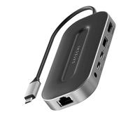 Hub USB-C Multiports 6-en-1 96W Ethernet 2.5 Gigabit HDMI 8K 40 Gbps Noir