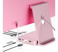 Hub USB C pour iMac 24" 2021/2023/2024, hub USB 8 en 1 pour iMac avec extension SSD M.2 (SSD non inclus), avec USB A/C 3.2 10 Gbit/s, SD/TF, station d'accueil HDMI iMacM1 M3 M4