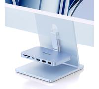 Hub USB C pour iMac 24 Pouces 2021/2023/2024, Minisopuru Accessoires iMac pour iMac M1/M3/M4, Hub USB iMac avec 10Gbps pour iMac 24 Pouces 2023 et Studio Display 27 Pouces, Bleu (sans Port SSD)