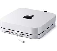 Hub Usb C Pour Mac Mini M2/M1,Support Et Dock Usb C En Aluminium 6¿En¿1 Avec Lecteur Micro/Sd,Usb 3.0,Pr Jack Audio 3,5Mm (Non Compatible Avec Mac Mini M4) ¿ Argent