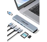 Hub USB C pour MacBook Pro/Air M1,Adaptateur USB C 7 en 2 avec 4K HDMI,2 USB 3.0,PD100W,SD/TF,USB-C Data Transfer pour MacBook Pro M1 2016-2021 MacBook Air M1 2018-2020.[M528]
