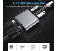 HUB USB C pour MacBook, Samsung S9 Dex, Huawei P20, Xioami 10, accessoires d'ordinateur 3.0, Type C 3.1, adaptateur de séparation multiple