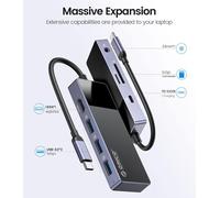 Hub Usb C,Répartiteur Usb 8 En 1,Adaptateur Multiport Pour Station D'Accueil Avec Pd 100W,Hdmi 4K @ 30Hz Usb-A3.0×3,Sd/Tf,Audio 3,5 Mm,Répartiteur Usb Compatible Pour Dell/Surface/